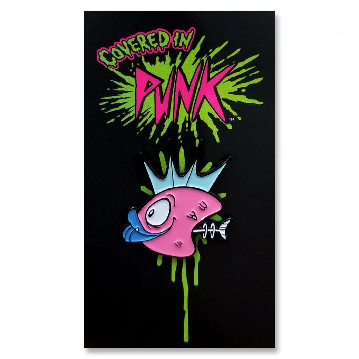 Osaka Popstar PINK FISH HEADS TOON: ENAMEL PIN