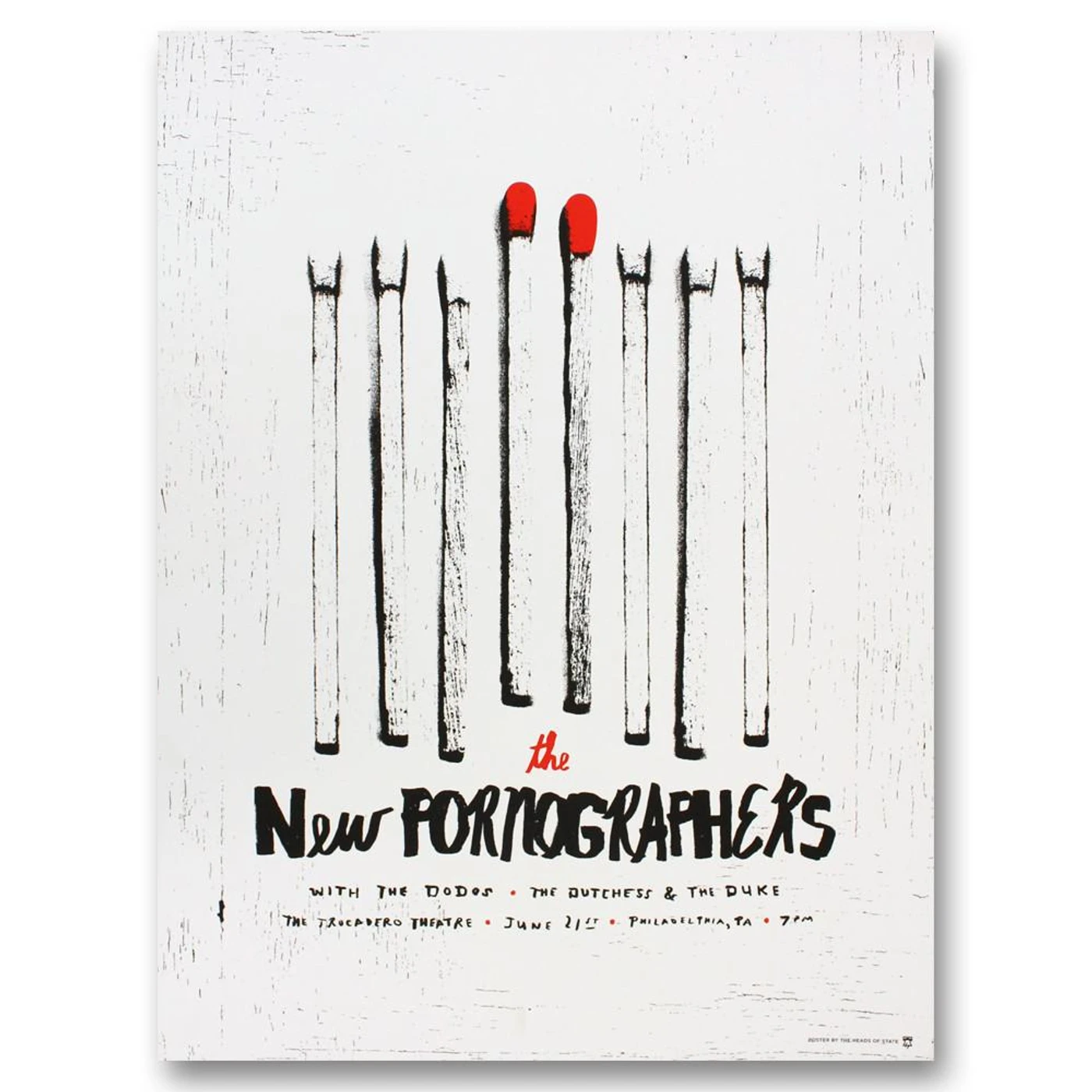 The New Pornographers The Trocadero Theatre Philadelphia, PA 6/21/10 Poster