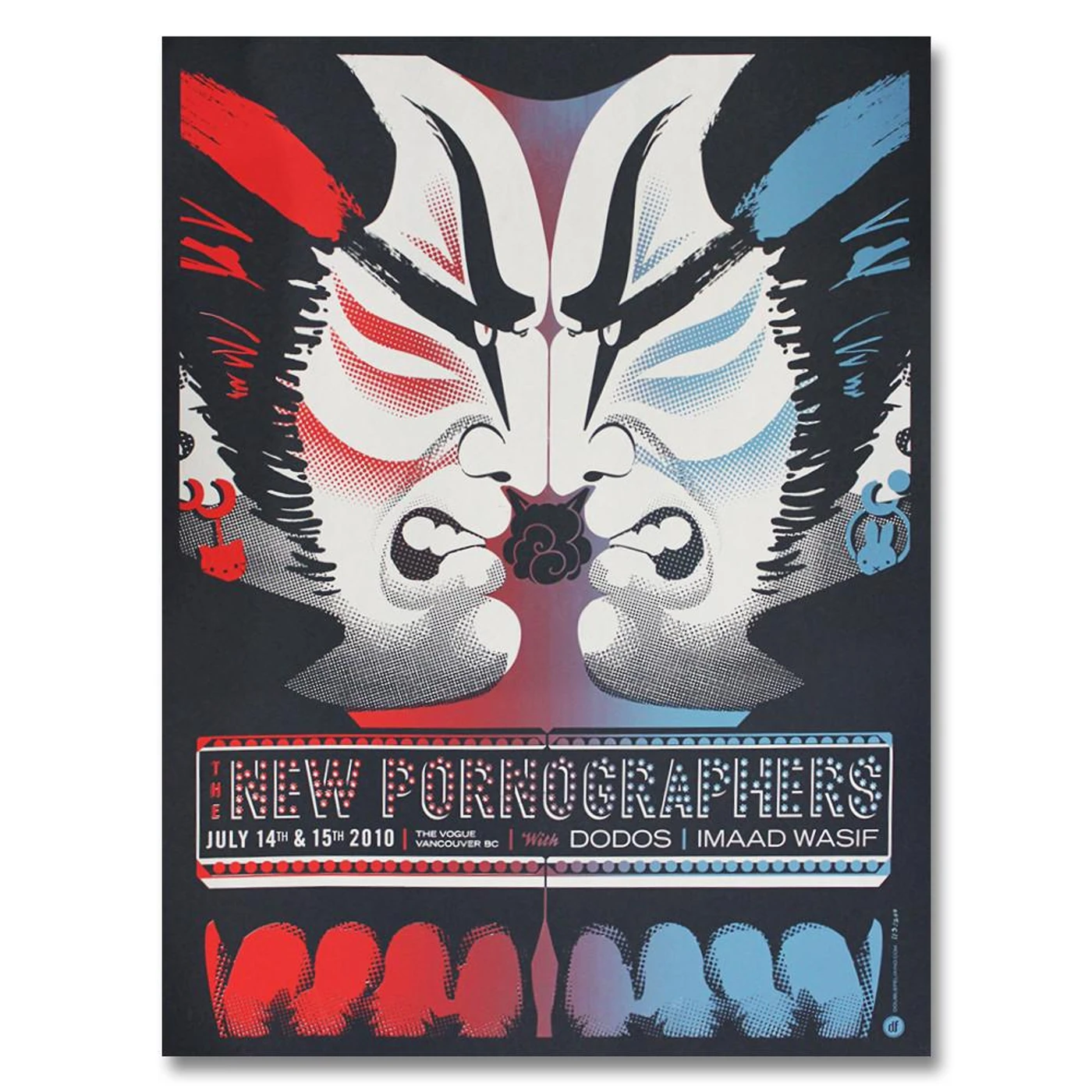 The New Pornographers The Vogue Vancouver, BC 7/14/10 & 7/15/10 Poster