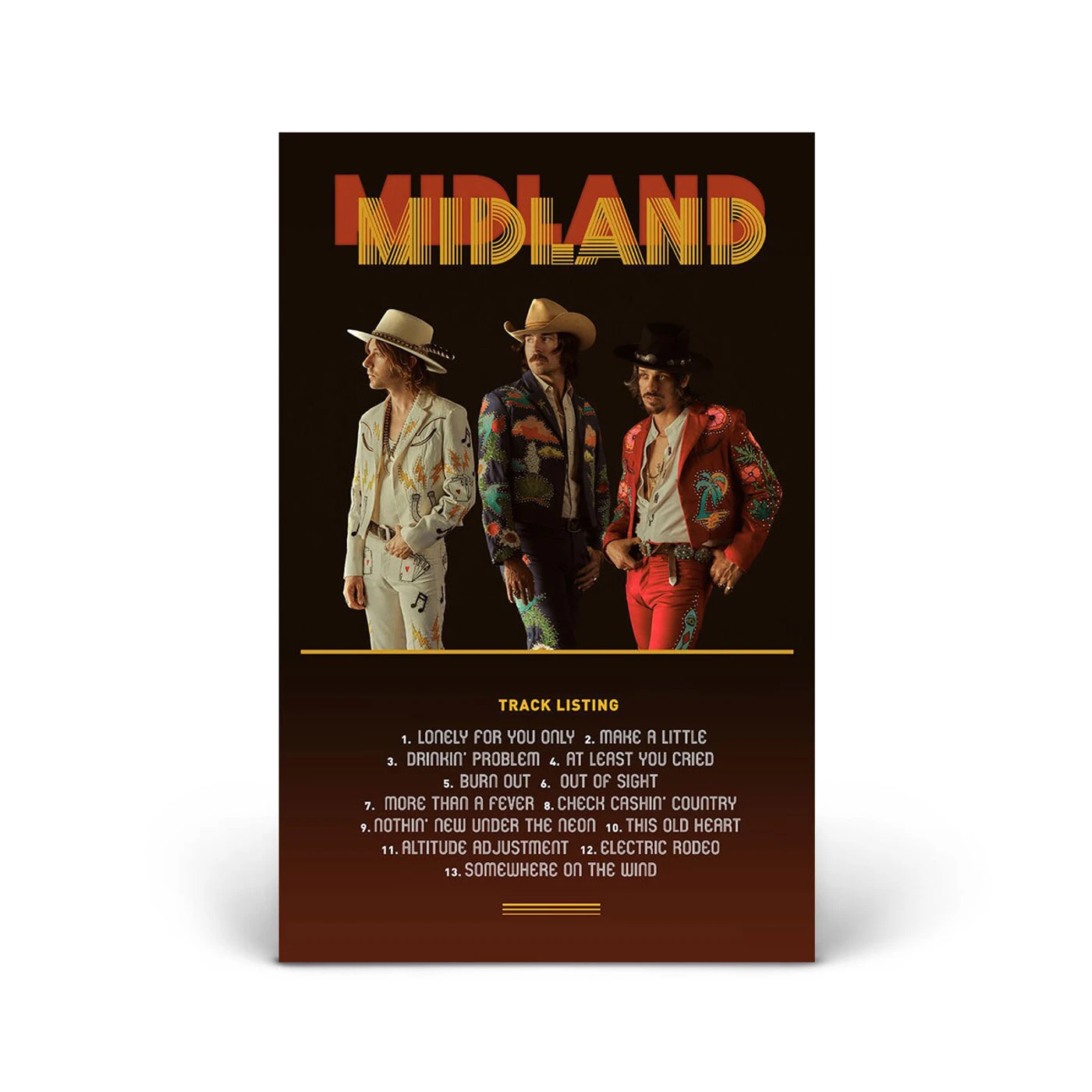 Midland On the Rocks Album Anniversary Signed Lithograph