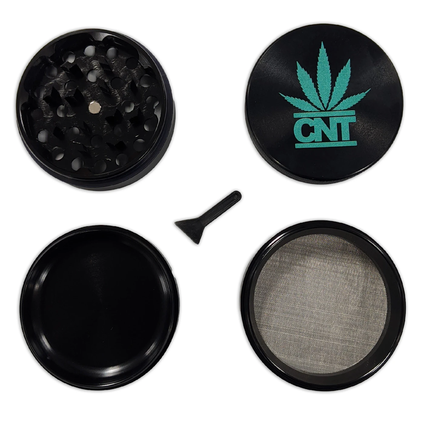 Rittz CNT Leaf Logo Aluminum Grinder
