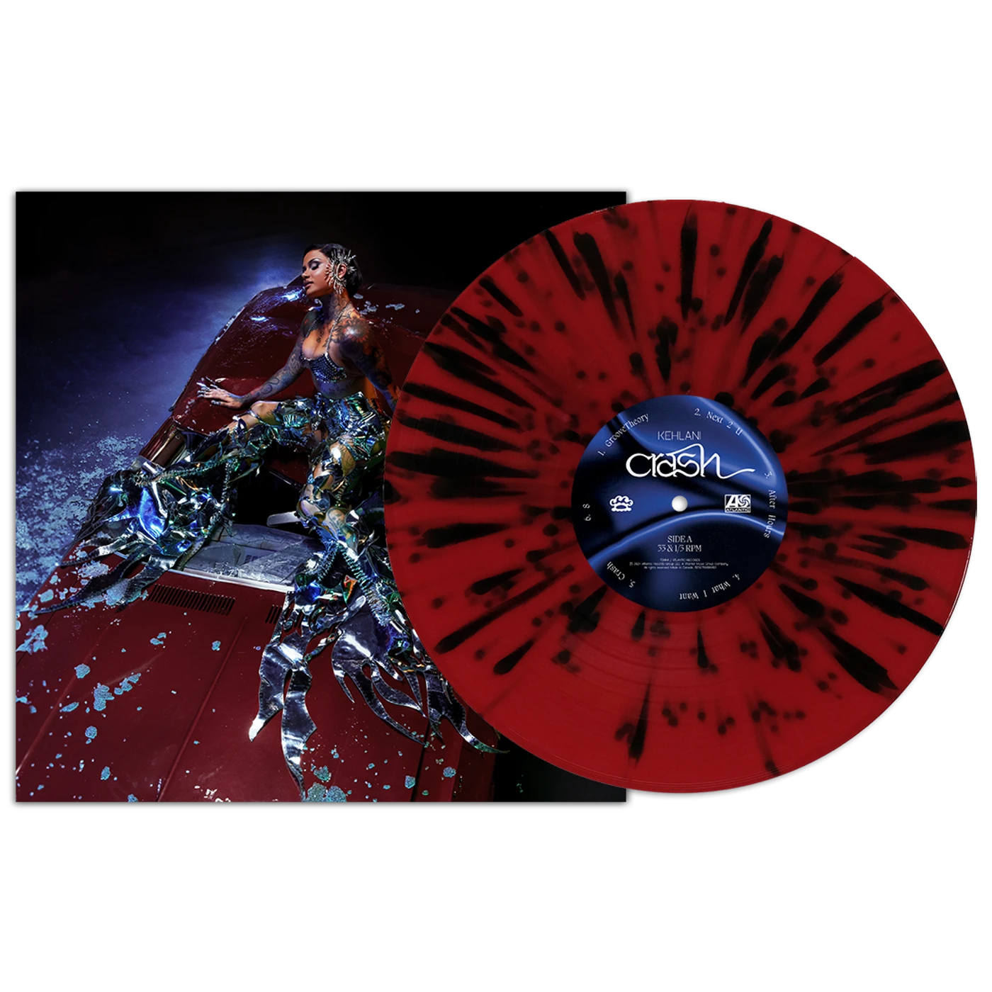 Kehlani Crash Limited Edition Red with Black Splatter Vinyl