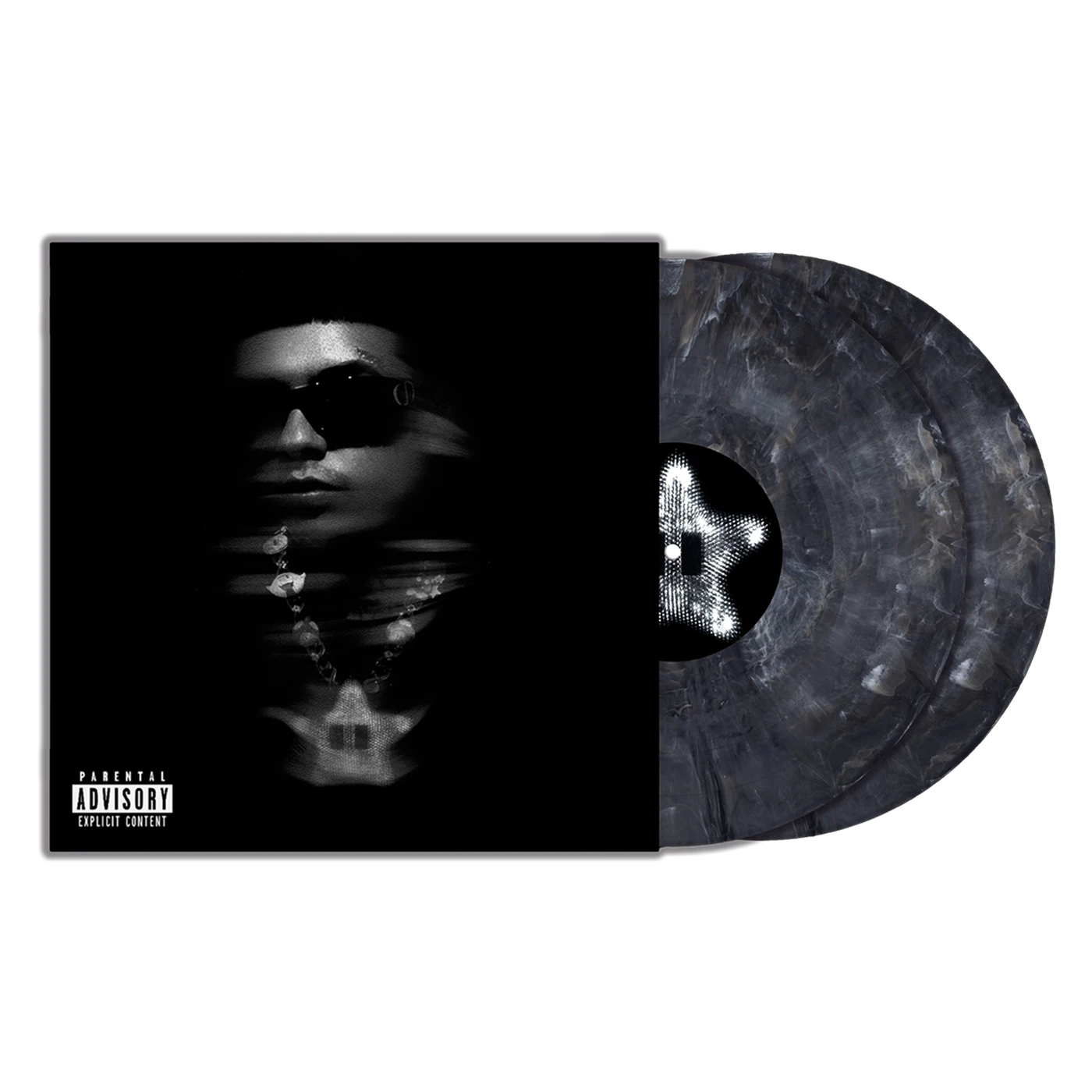 Natanael Cano Porque La Demora 2LP Vinyl (Black & Gray)