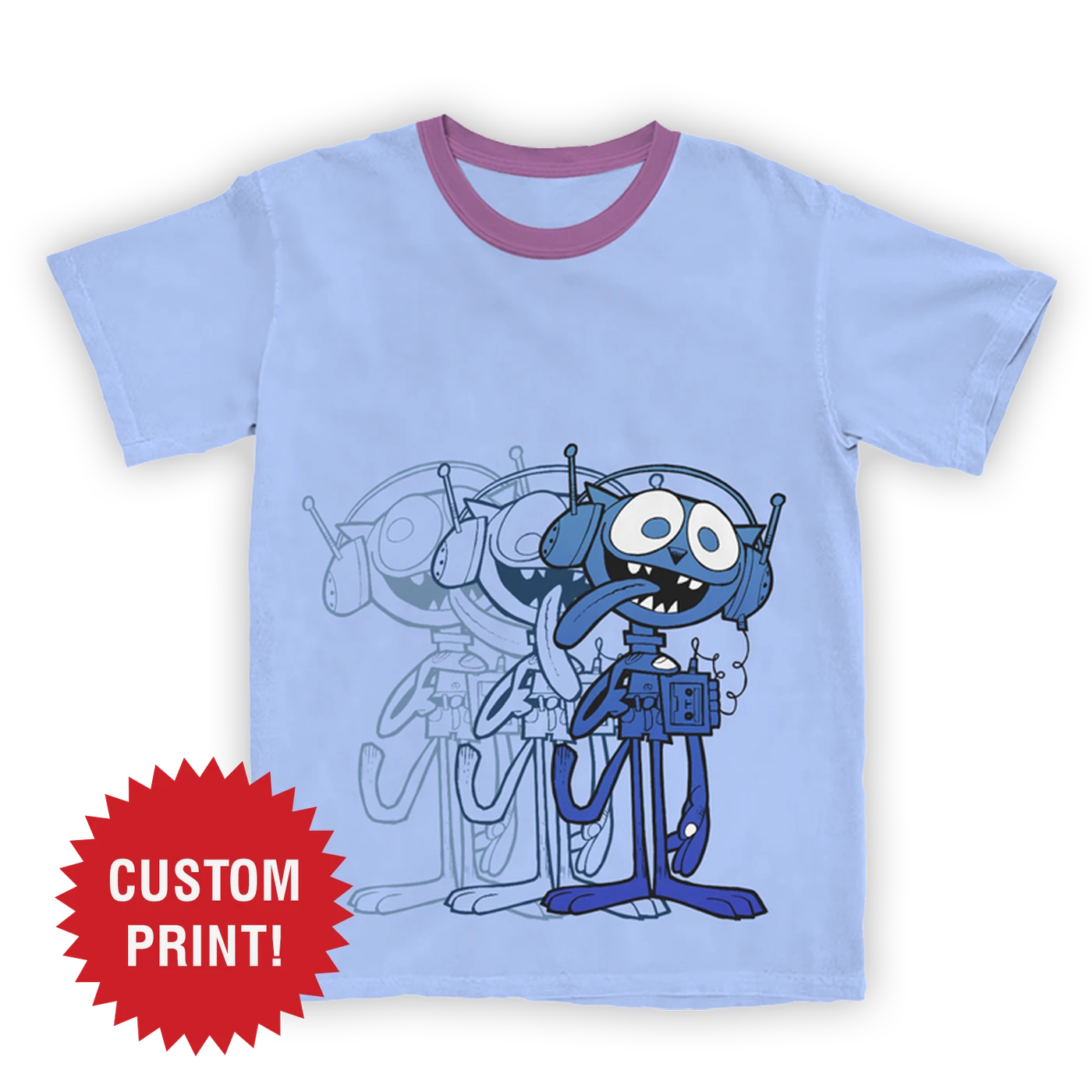 Gorillaz Cat Play Ringer T-Shirt