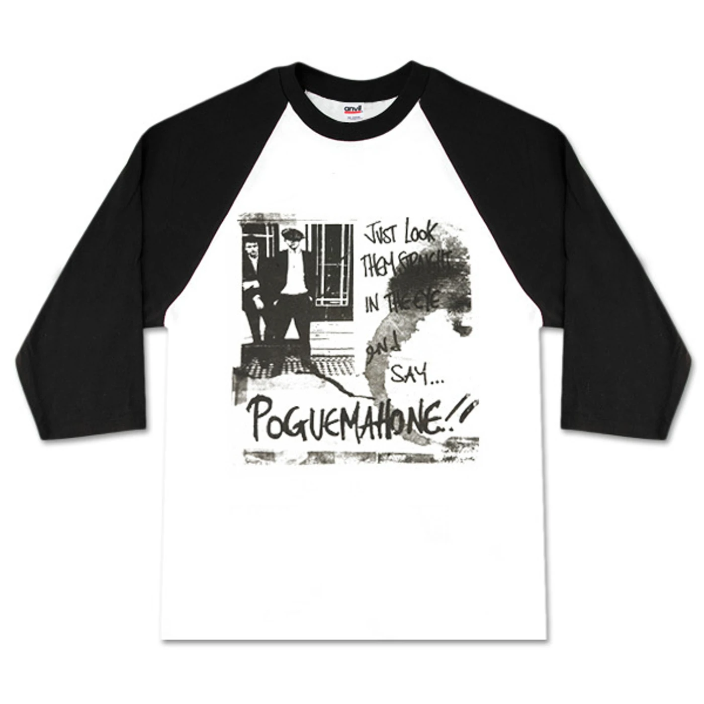 The Pogues White/Black Raglan