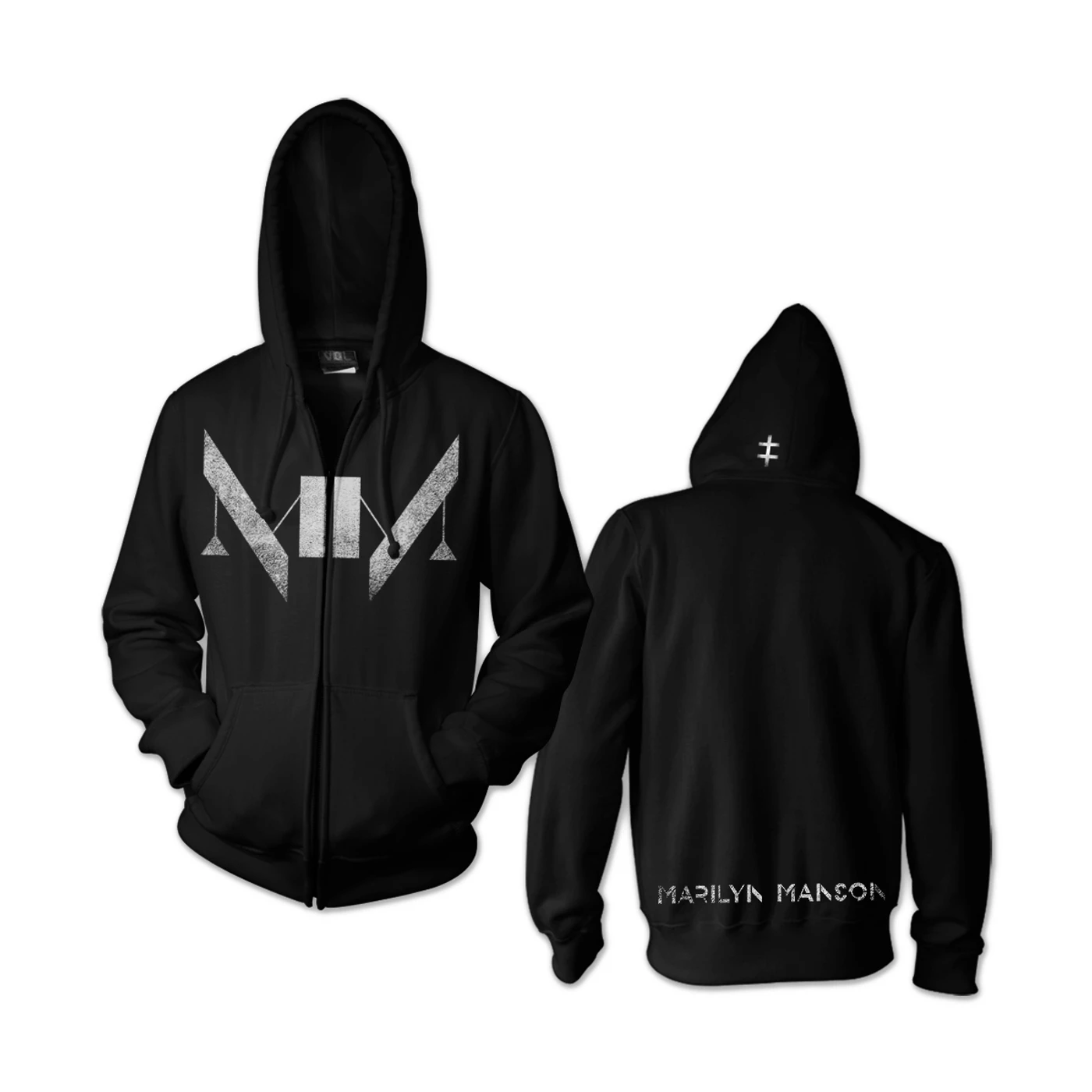 Marilyn Manson Distressed Hoodie
