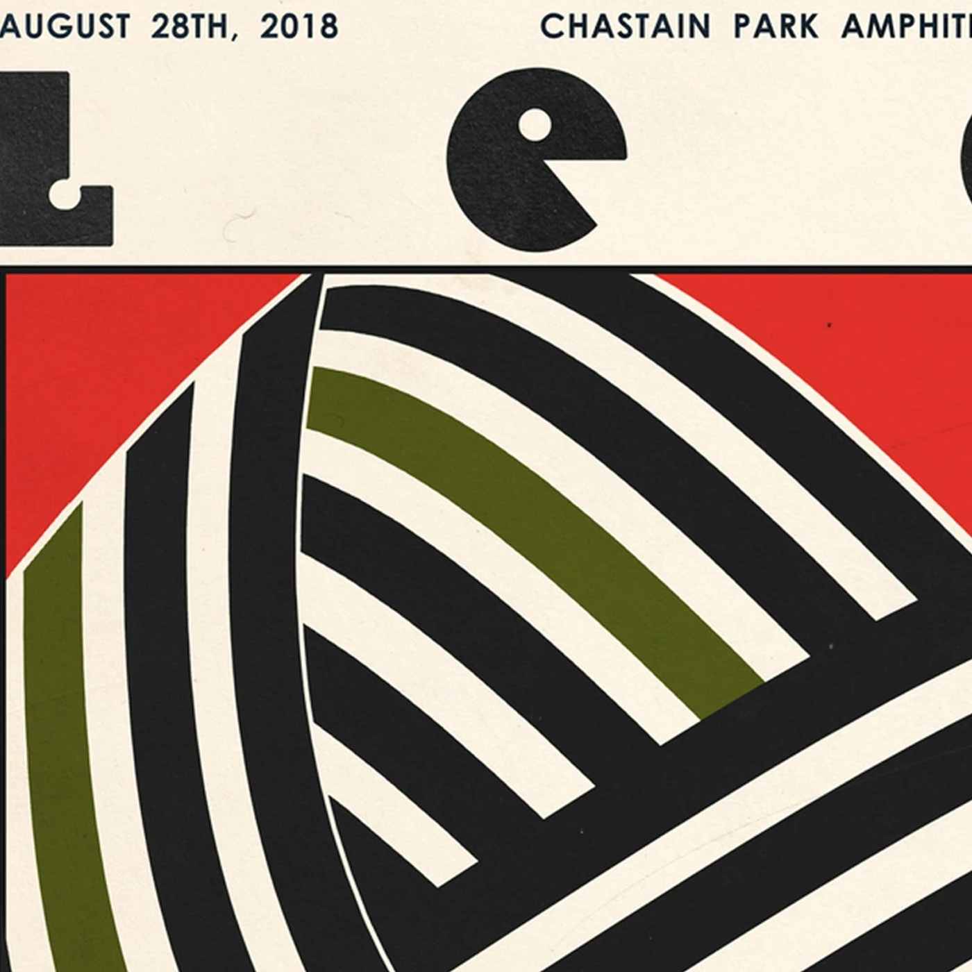 Leon Bridges Atlanta Chastain Park Amphitheatre PosterAugust 28, 2018