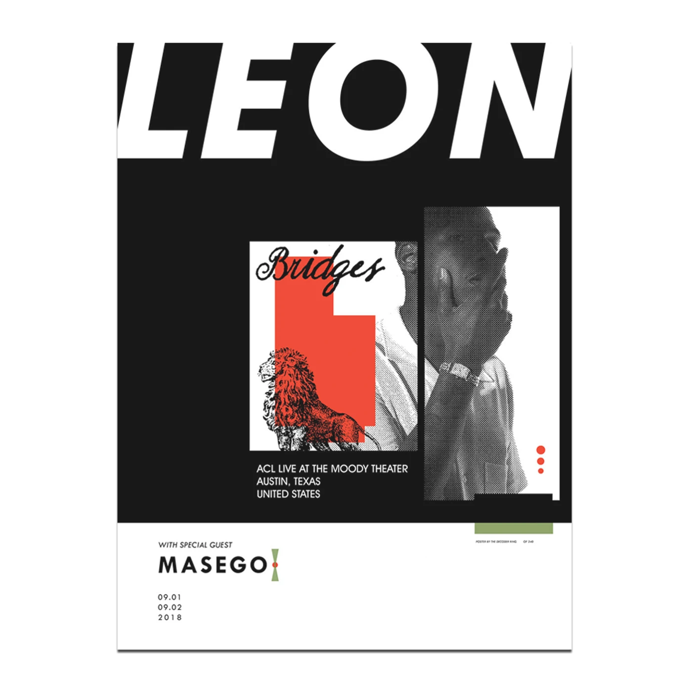Leon Bridges Austin ACL Live at Moody TheaterSeptember 1 & 2, 2018