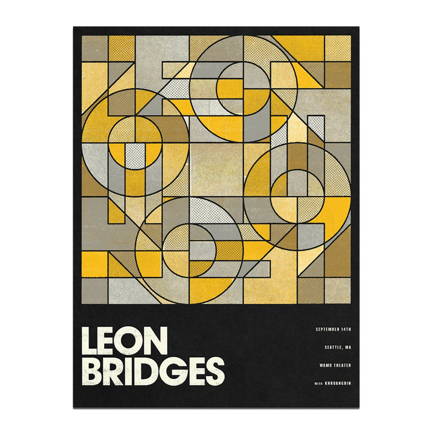 Leon Bridges Seattle WaMu Theater PosterSeptember 14, 2018