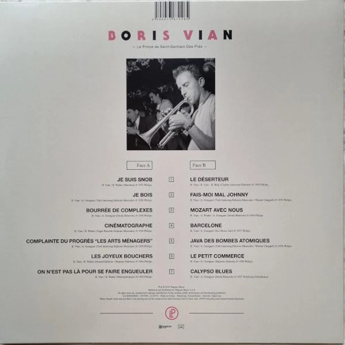 Boris Vian / Le Prince de Saint-Germain-des-Prés - LP (Vinyl)