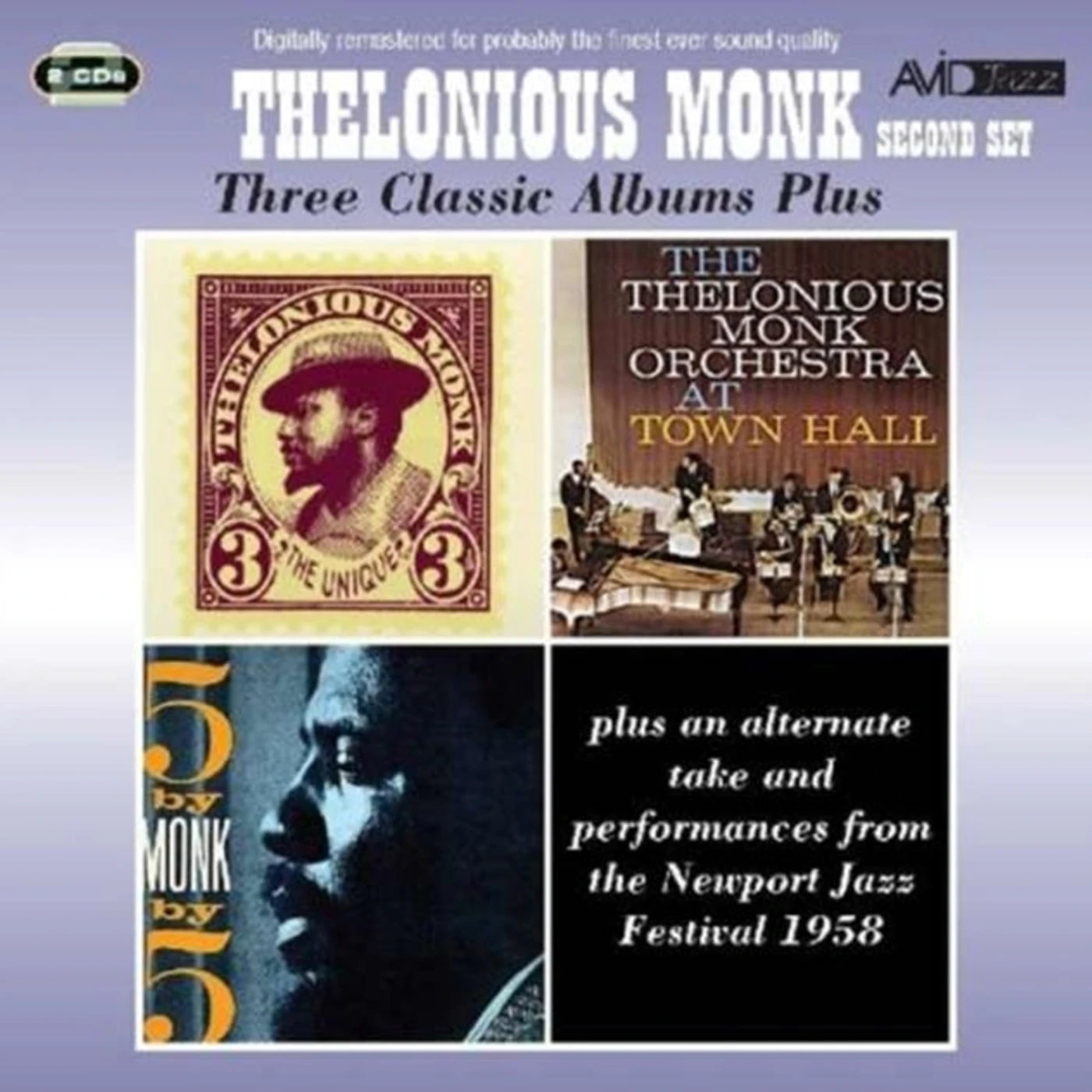 Thelonious Monk CD - Three Classic Albums Plus (The Unique Thelonious Monk / At Town Hall / 5 By Monk By 5)