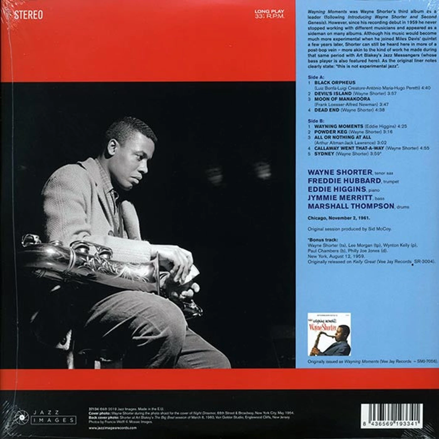 Wayne Shorter  LP -  Wayning Moments (+ 2 bonus tracks) (ltd. ed.) (180g) (HighDef VV) (Vinyl)
