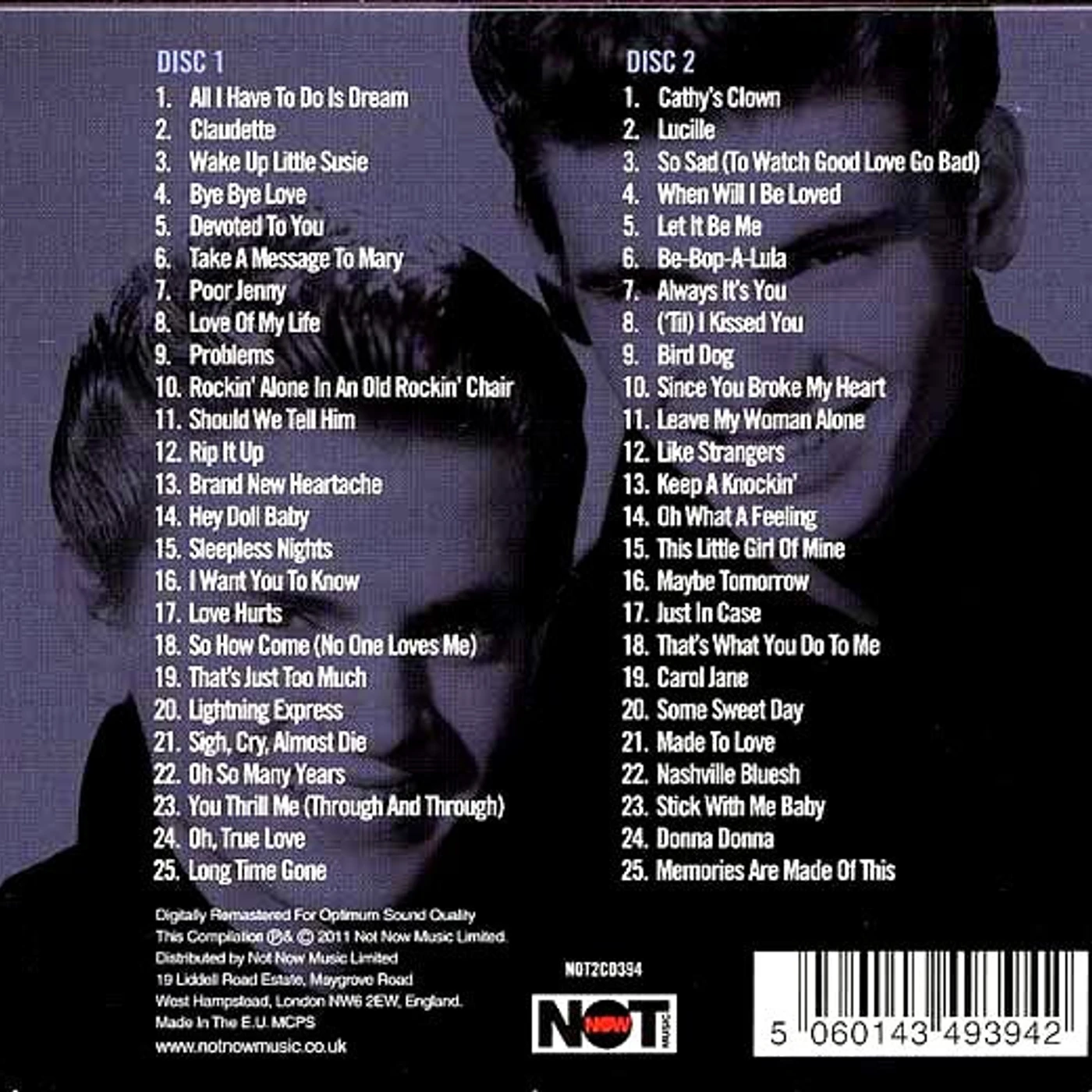 The Everly Brothers  CD -  Essential (50 tracks) (2xCD)