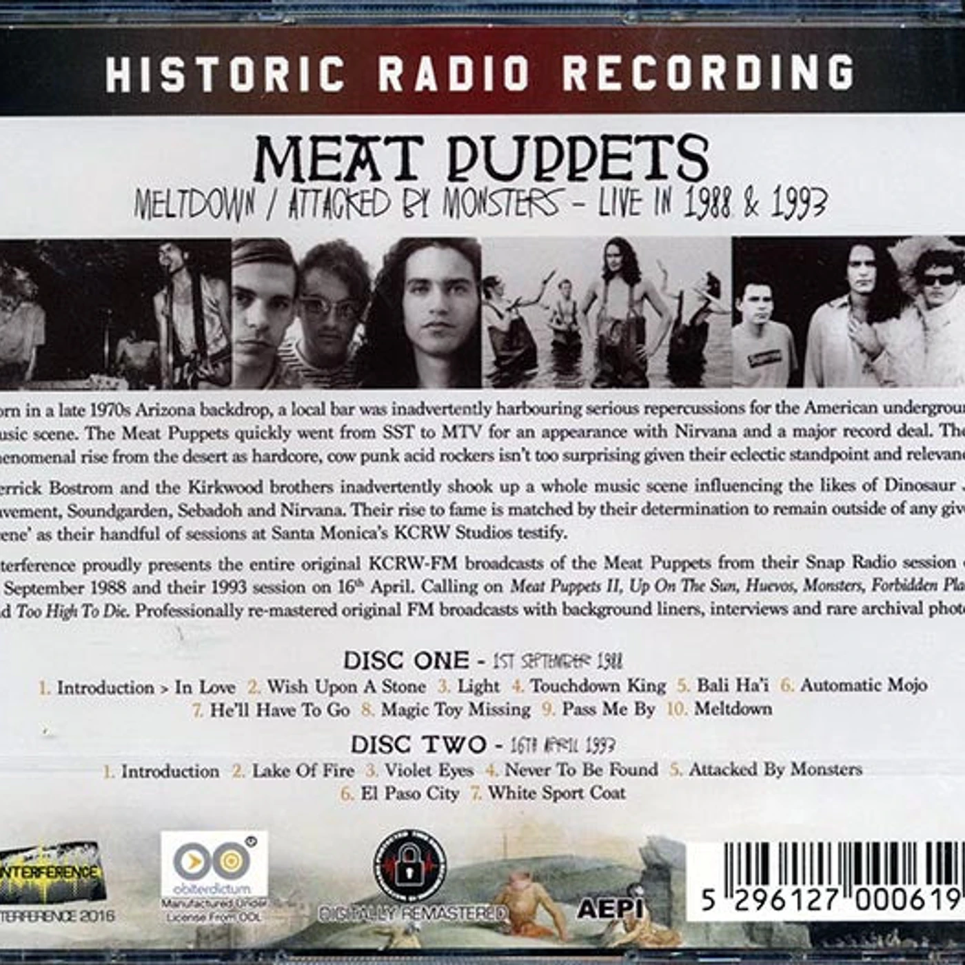 Meat Puppets  CD -  Meltdown + Attacked By Monsters: Live In 1988 And 1993 (2xCD) (remastered)
