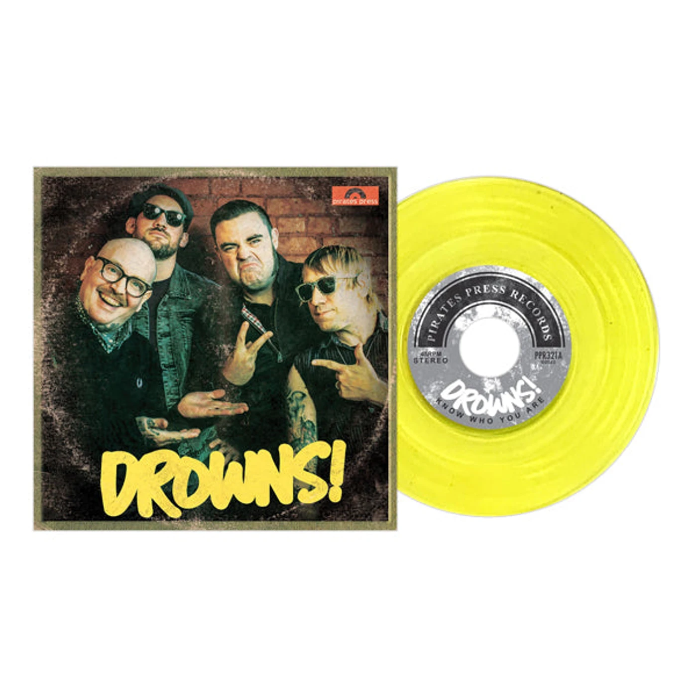 The Drowns, The LP - Know Who You Are 7" (Yellow Vinyl)