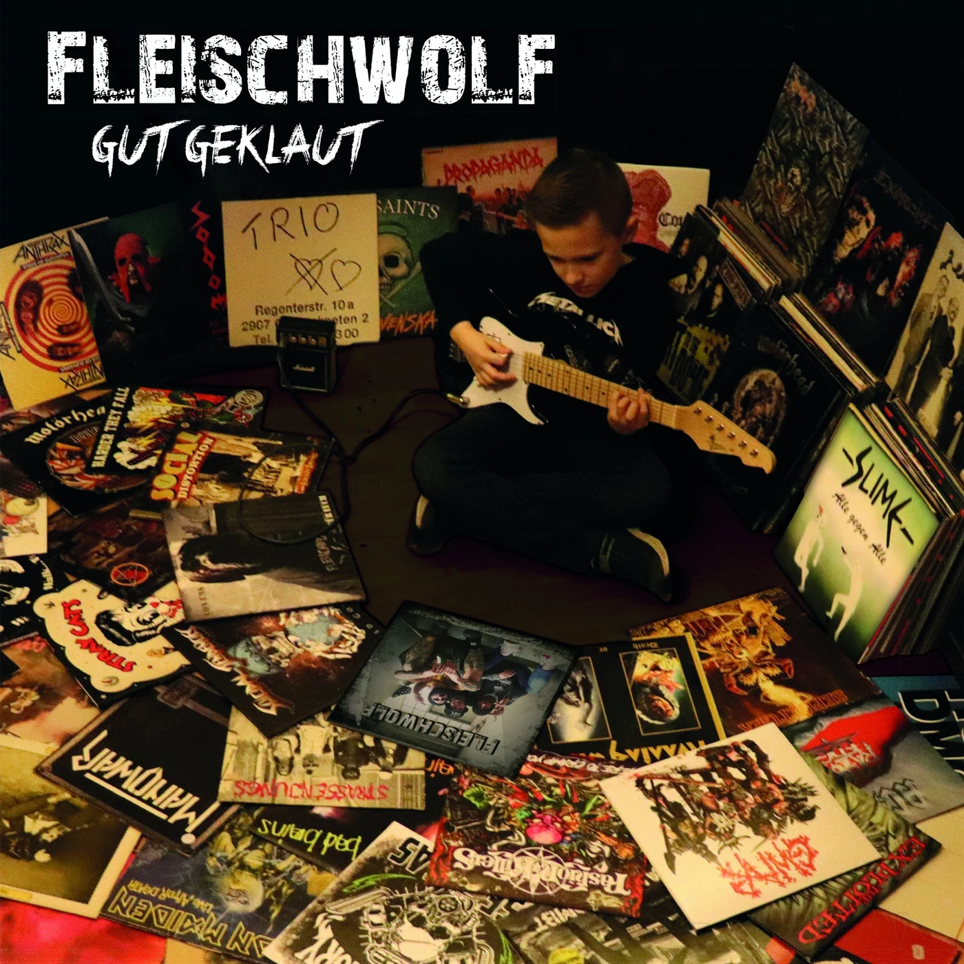 Fleischwolf LP - Gut Geklaut (Gold Black Crossed Vinyl)