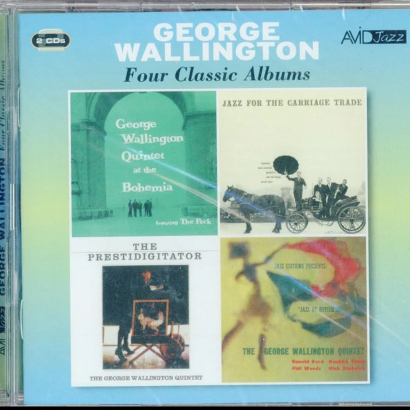 George Wallington CD - Four Classic Albums (At The Bohemia / Jazz For The Carriage Trade / Jazz At Hotchkiss / The Prestidigitator)