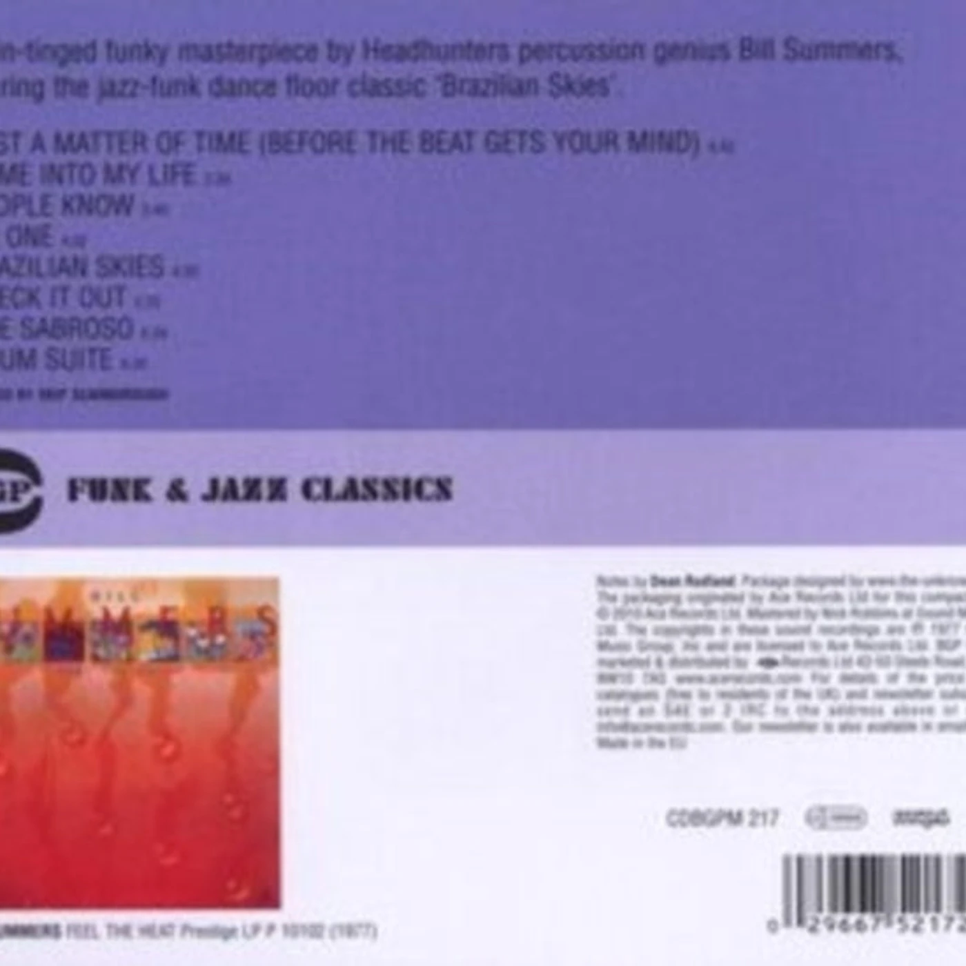 Bill Summers CD - Feel The Heat