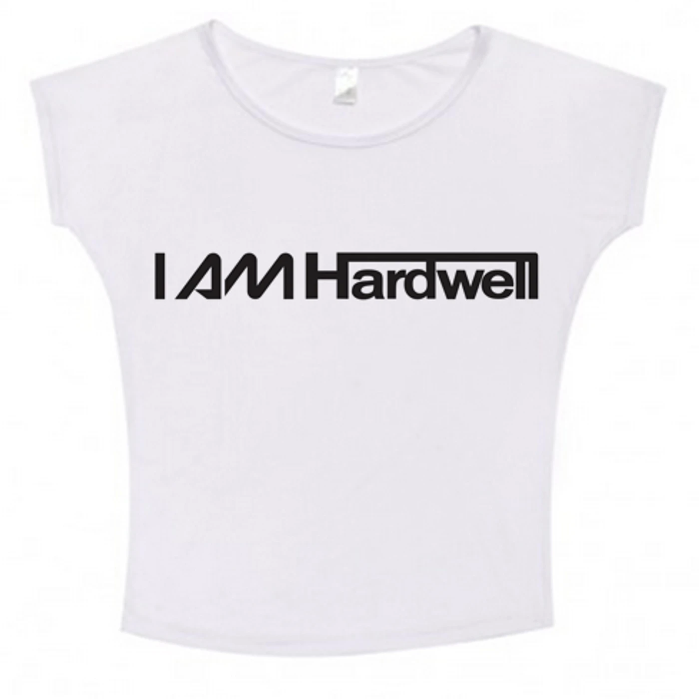 Hardwell Logo Horizontal Batwing Girls White Tshirt