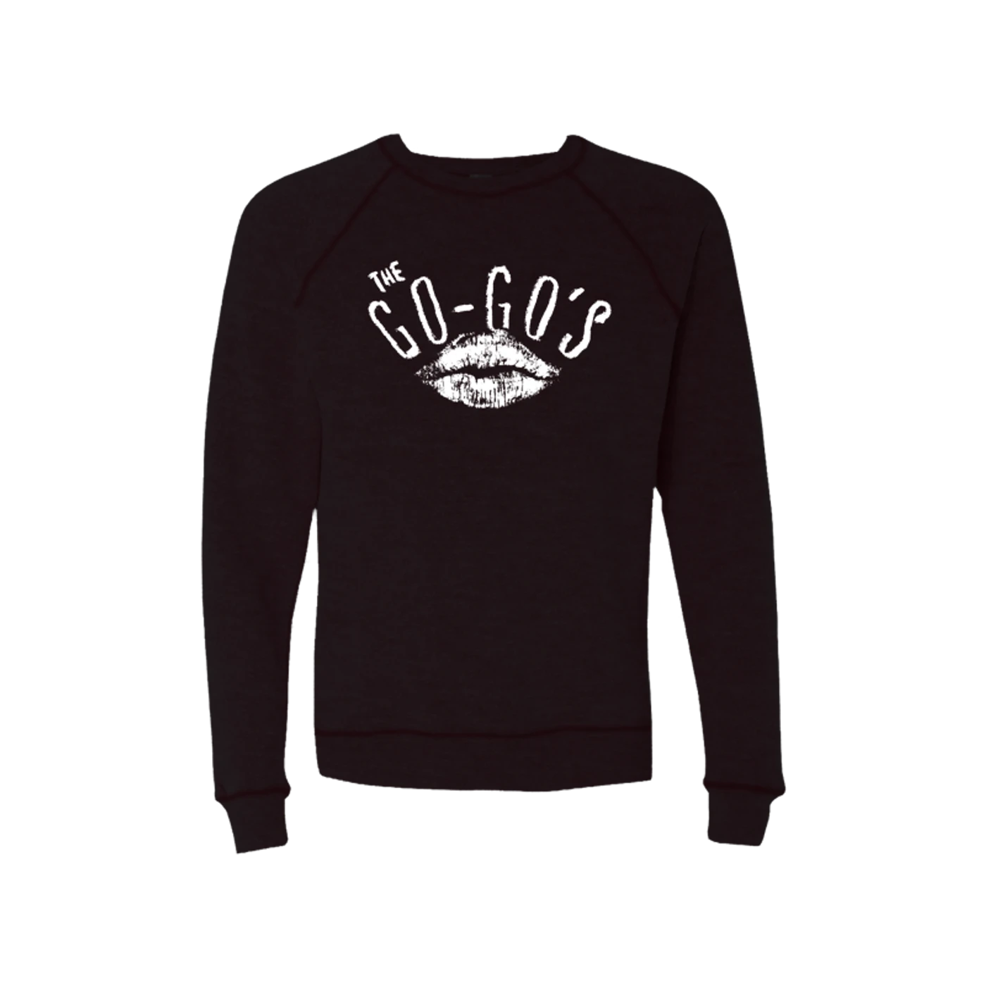 The Go-Go's Lipstick Black Raglan Sweater