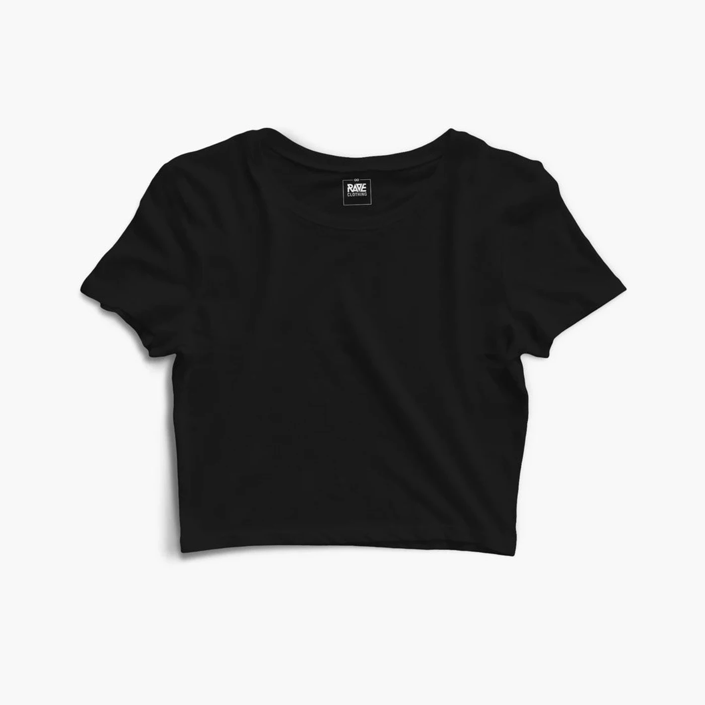 Ave Crew Logo Crop Top in schwarz