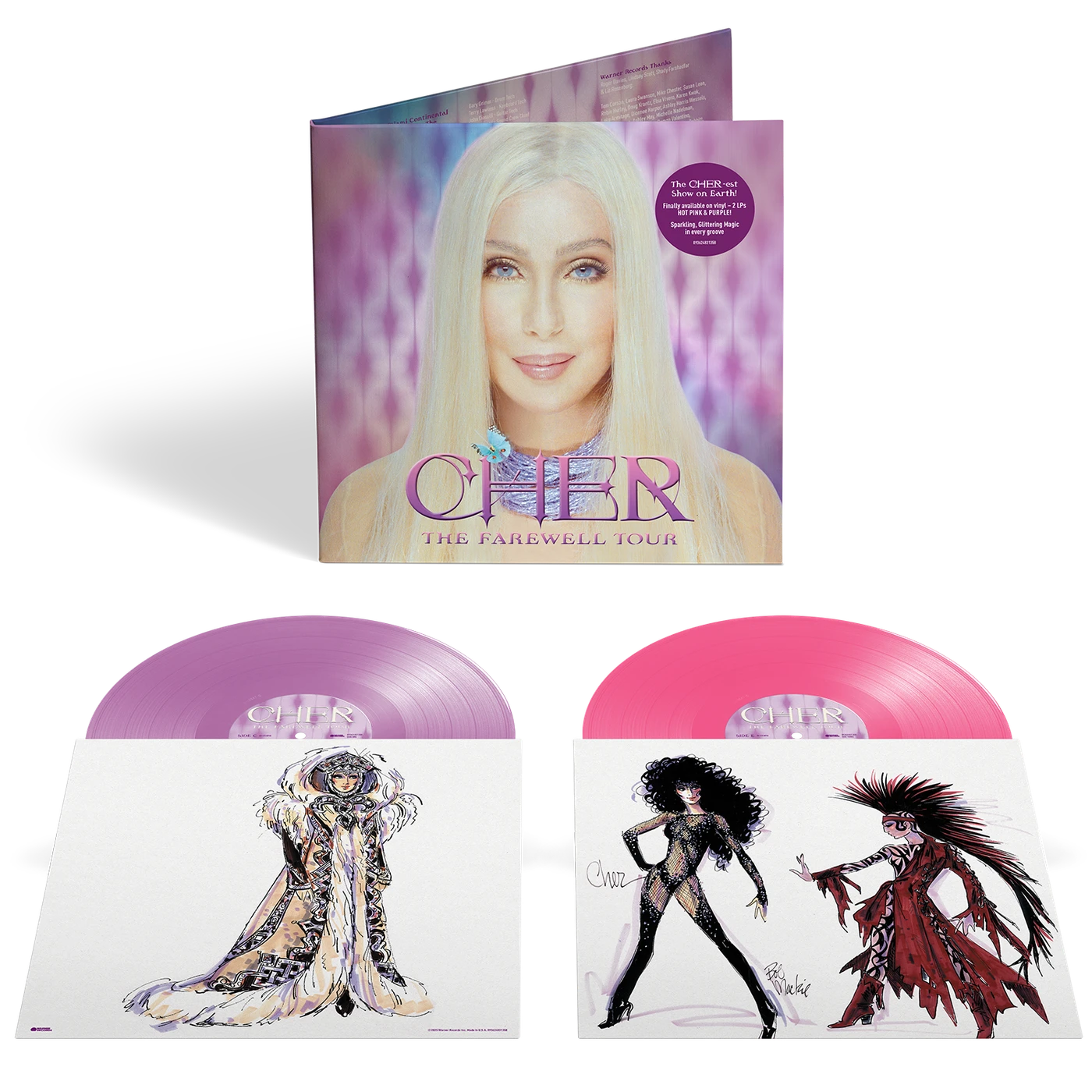 Cher The Farewell Tour (Hot Pink & Purple) 2LP (Vinyl)
