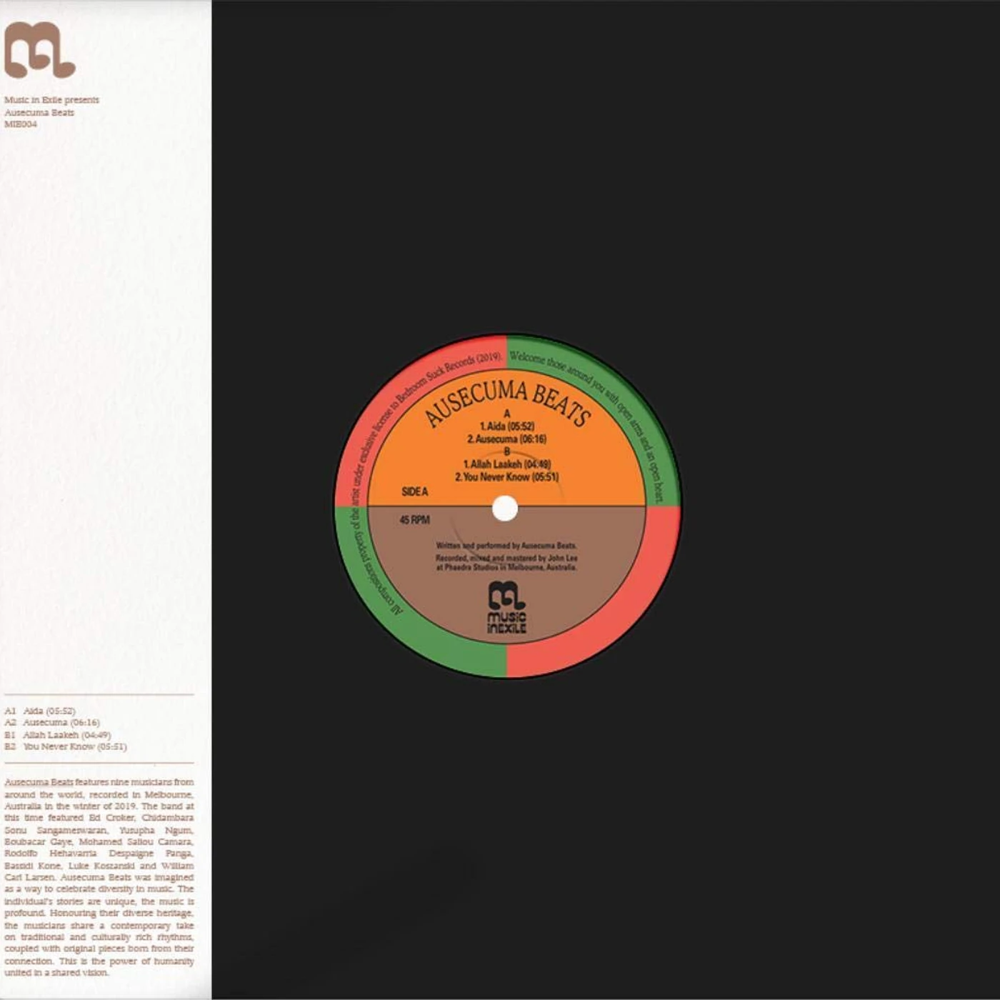 Ausecuma Beats Vinyl Record