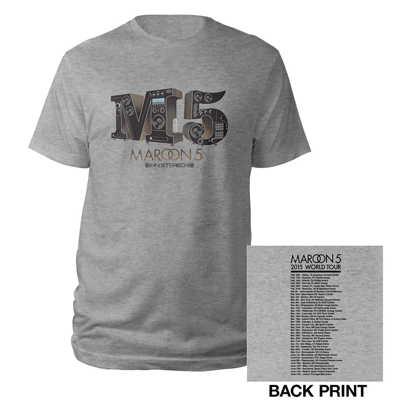 Maroon 5 In Stereo Tour Tee