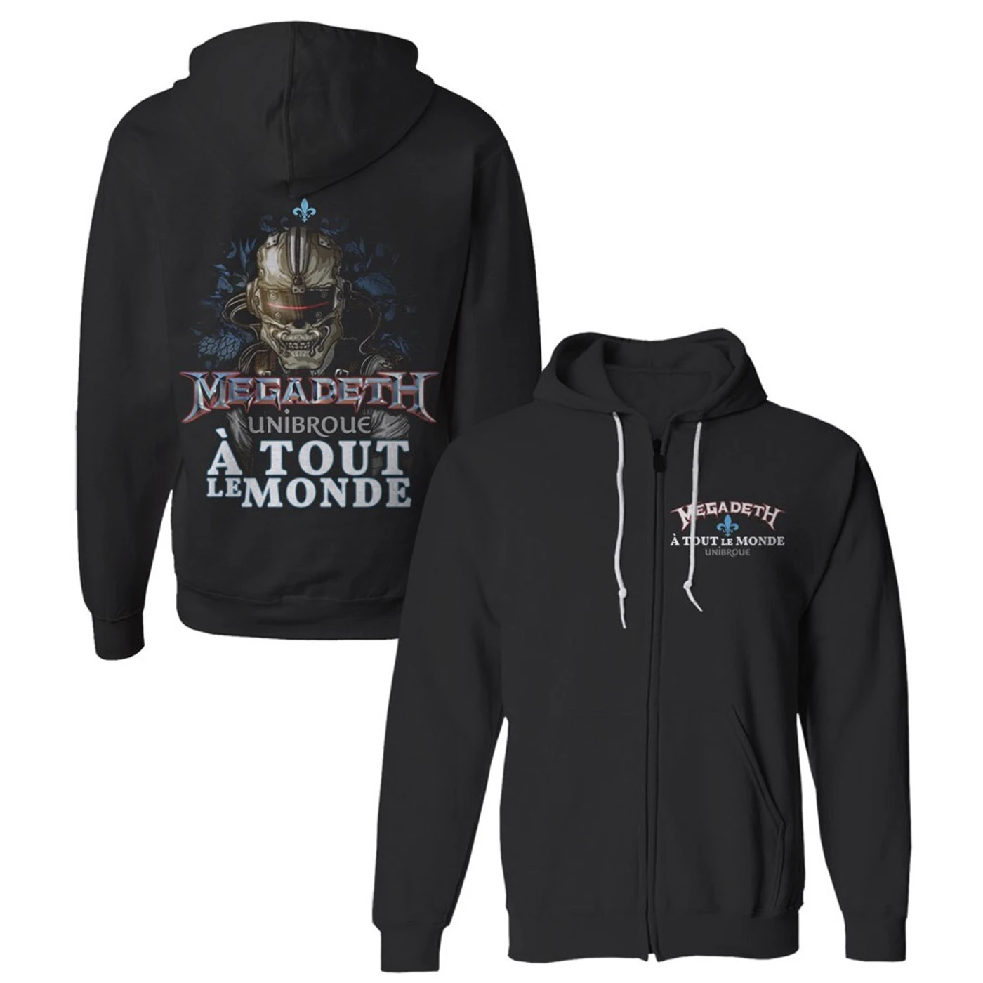 Megadeth A Tout Le Monde Zip Hoodie