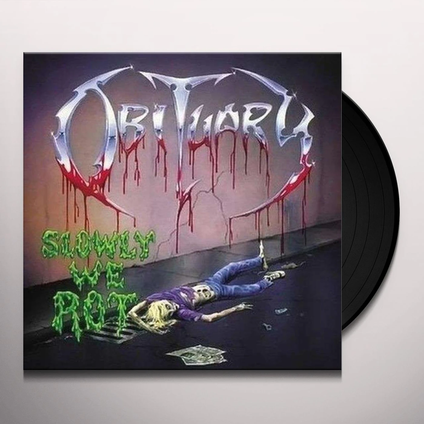 Obituary SLOWLY WE ROT Vinyl Record - 180 Gram Pressing
