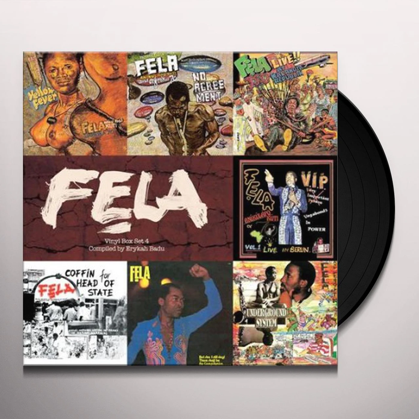 Fela Kuti VINYL BOX SET 4 COMPILED BY ERYKAH BADU Vinyl Record