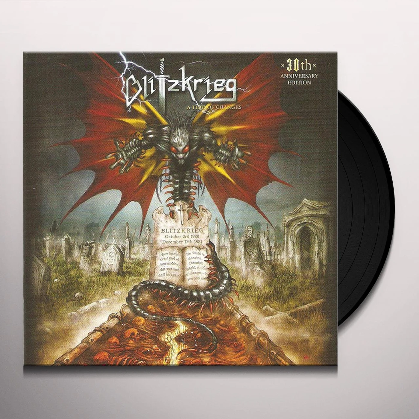 Blitzkrieg TIME OF CHANGES 30TH ANNIVERSARY EDITION Vinyl Record