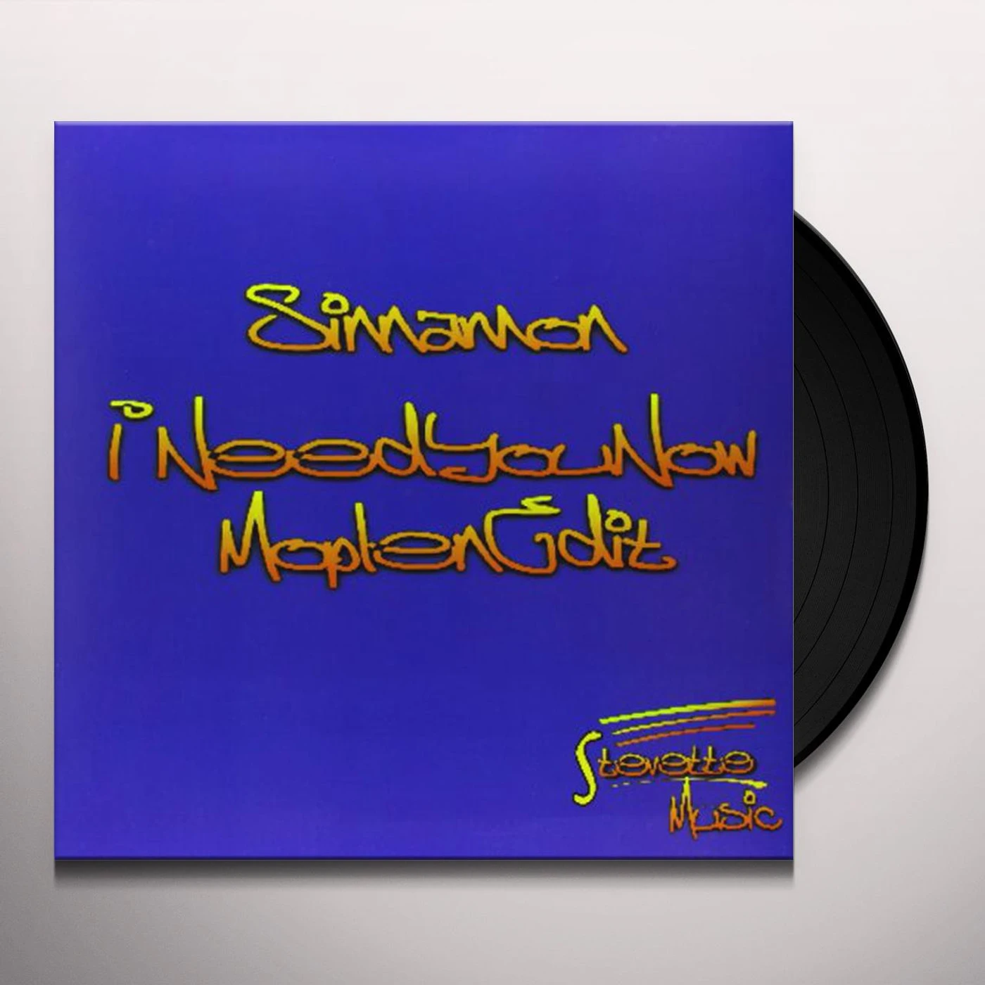 Sinnamon I Need You Now (Moplen Edit) Vinyl Record