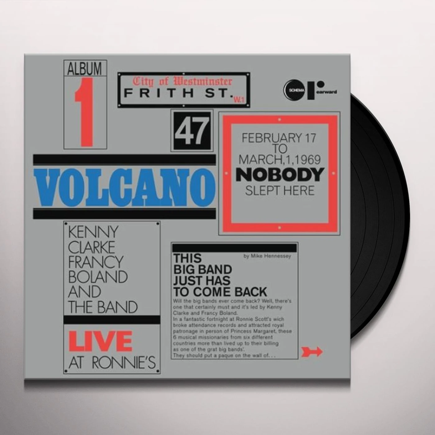 The Kenny Clarke-Francy Boland Big Band VOLCANO-LIVE AT RONNIE'S (ITA) (Vinyl)