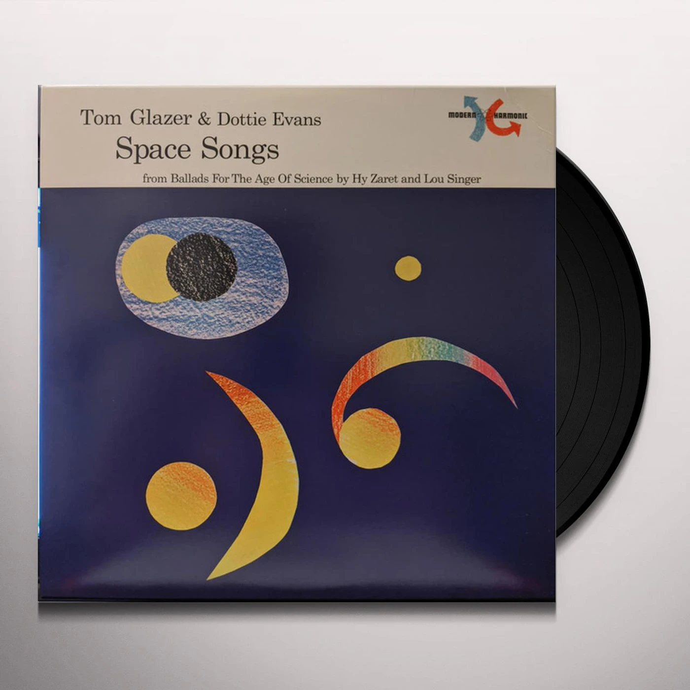 Tom Glazer / Dottie Evans SPACE SONGS Vinyl Record