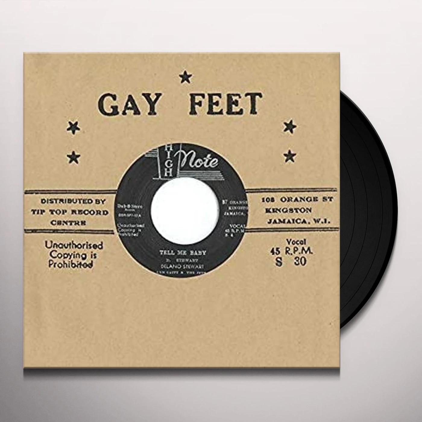 Delano Stewart TELL ME BABY / THAT'S LIFE Vinyl Record