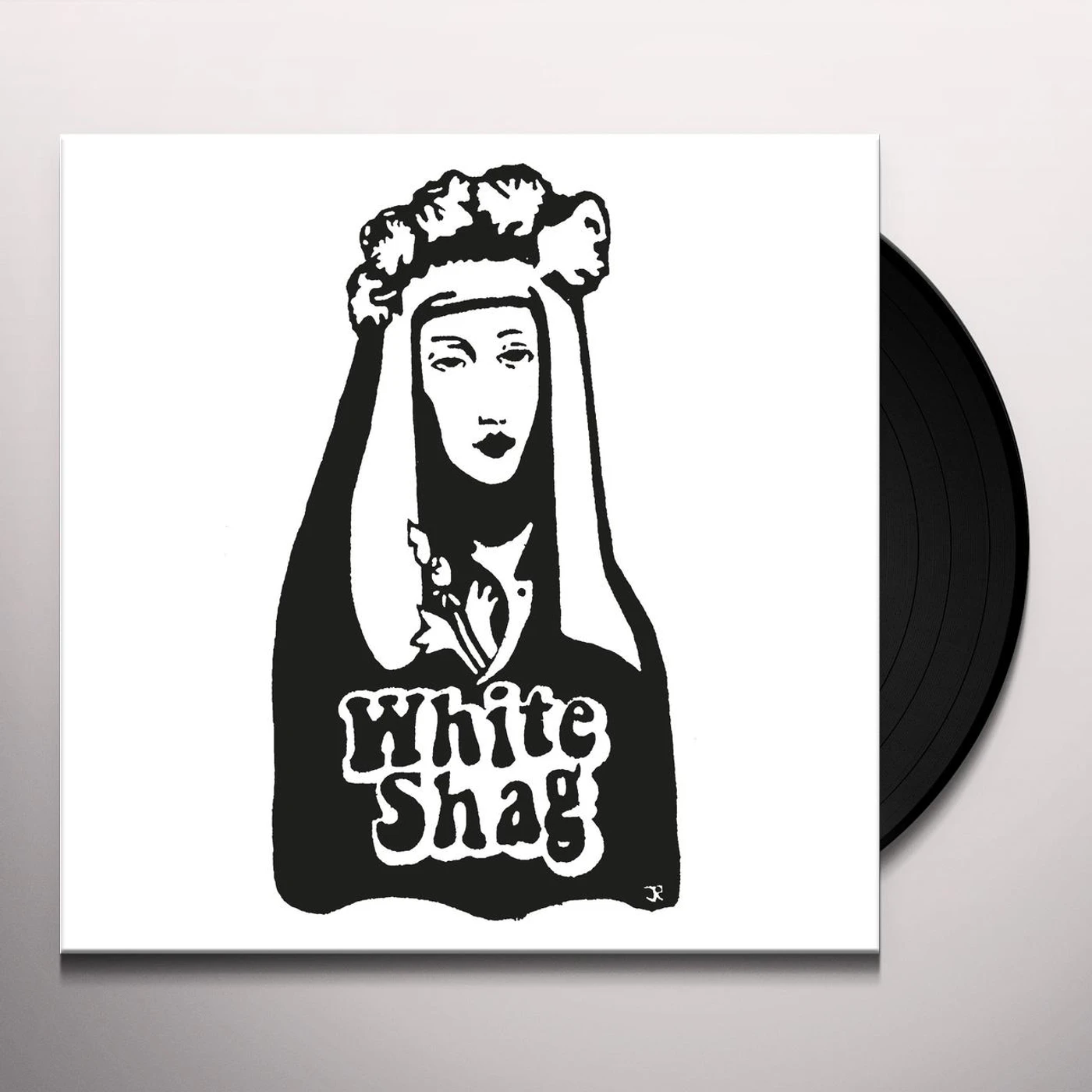 White Shag Vinyl Record