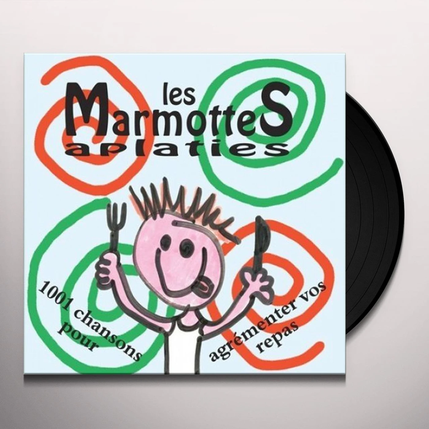 Les Marmottes Aplaties 1001 CHANSONS POUR AGREMENTER VOS REPAS Vinyl Record