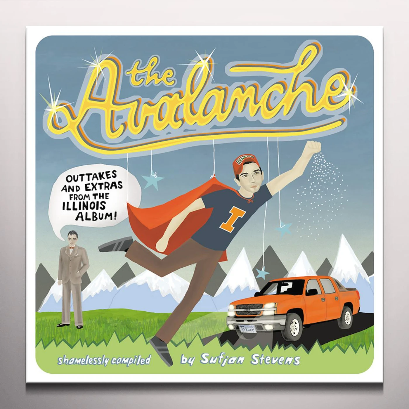 Sufjan Stevens AVALANCHE - Limited Edition Orange & White Colored Double Vinyl Record