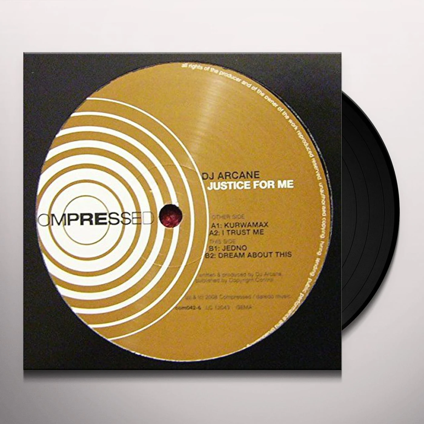 Dj Arcane Justice For Me Vinyl Record