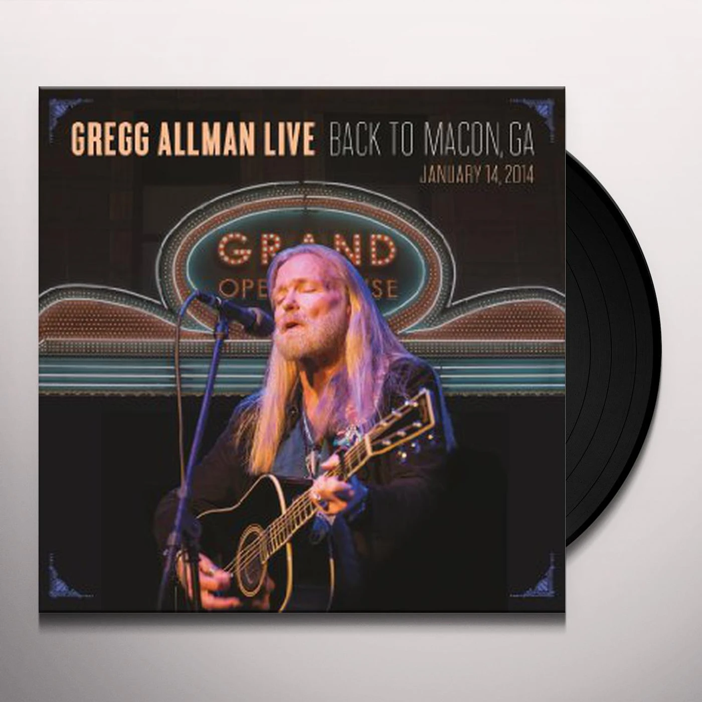 GREGG ALLMAN LIVE: BACK TO MACON GA Vinyl Record