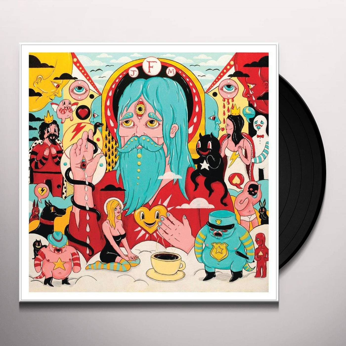 Father John Misty HOLLYWOOD FOREVER CEMETERY SING/DRIVE Vinyl Record - UK Release