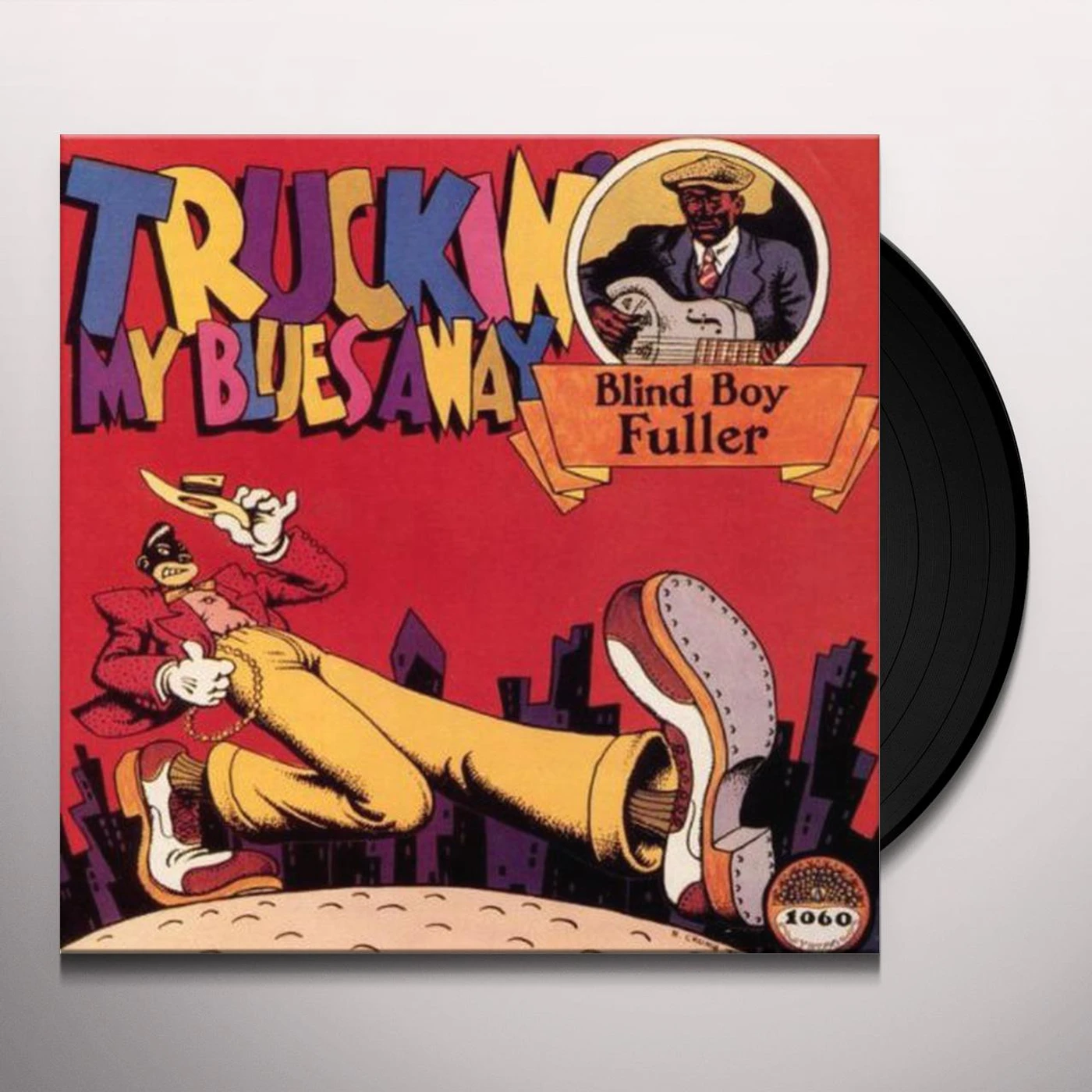 Blind Boy Fuller TRUCKIN MY BLUES AWAY Vinyl Record