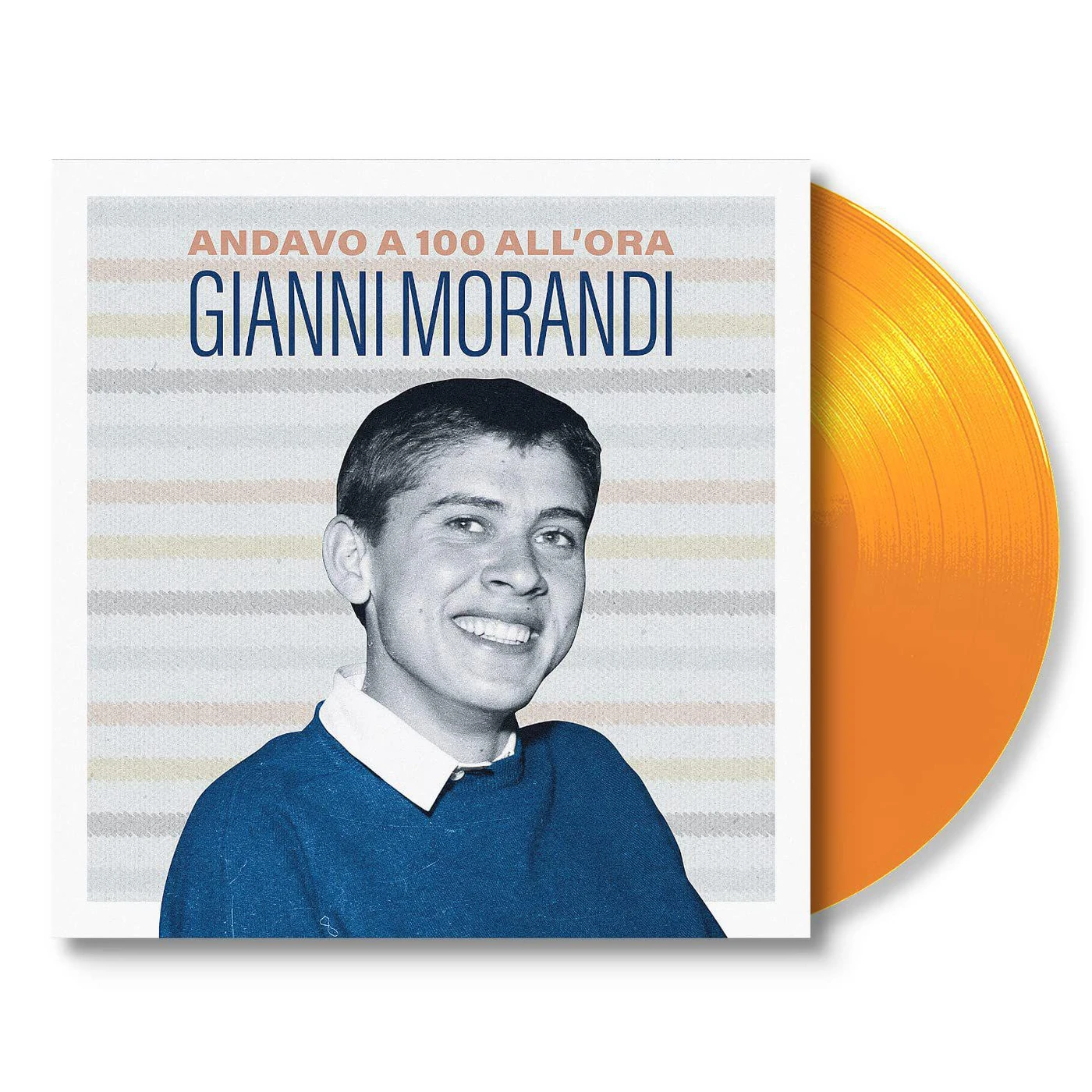 Gianni Morandi Andavo A 100 All'ora (Orange 10 Inch) Vinyl Record