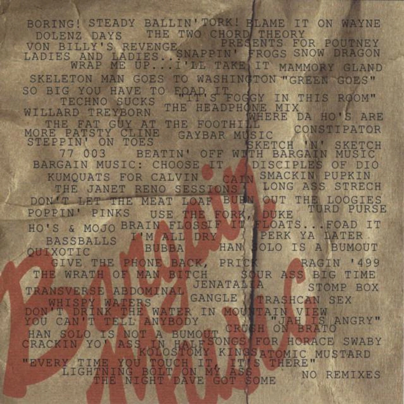 Bargain Music Brand Page