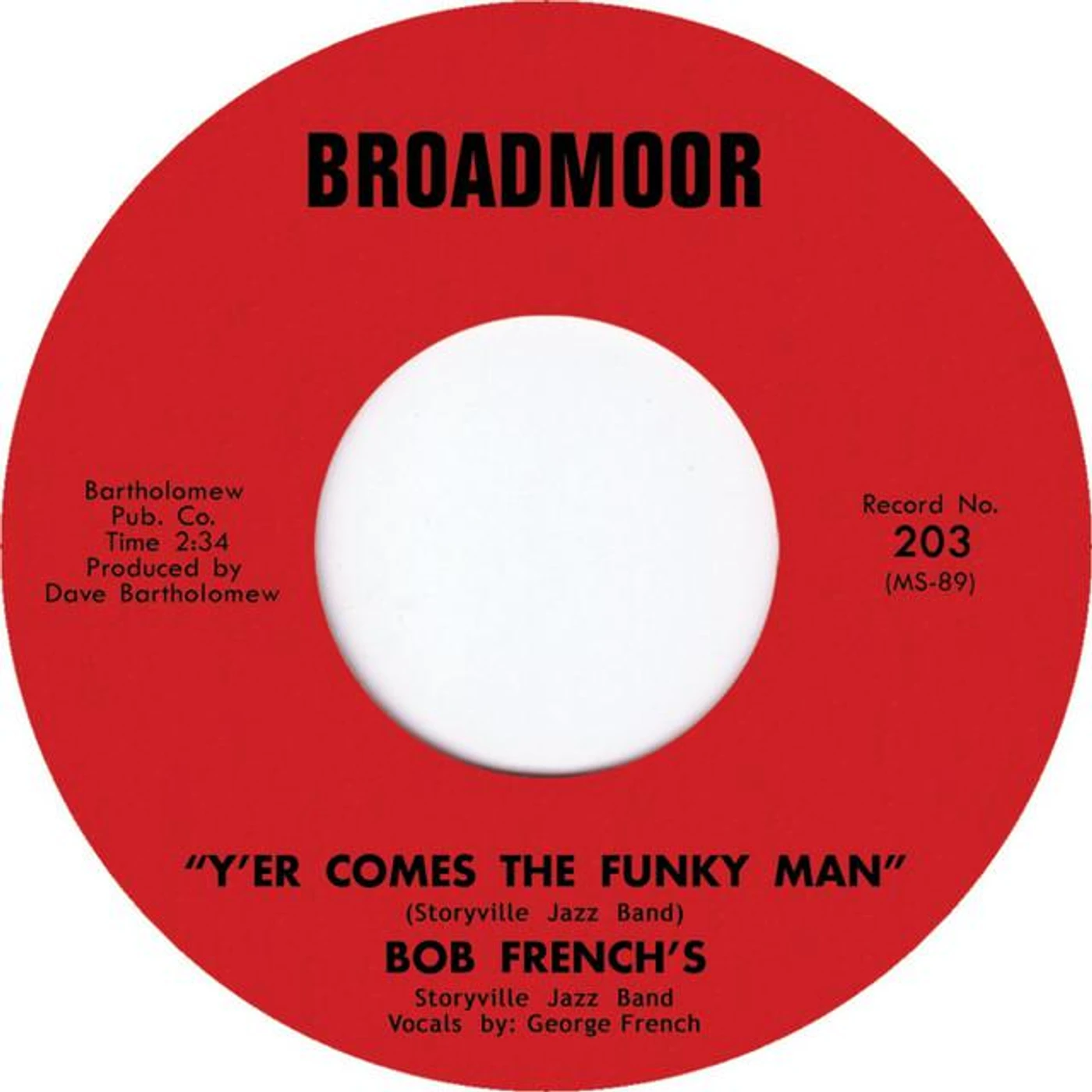 Bob Storyville Jazz Band Frenchs Brand Page