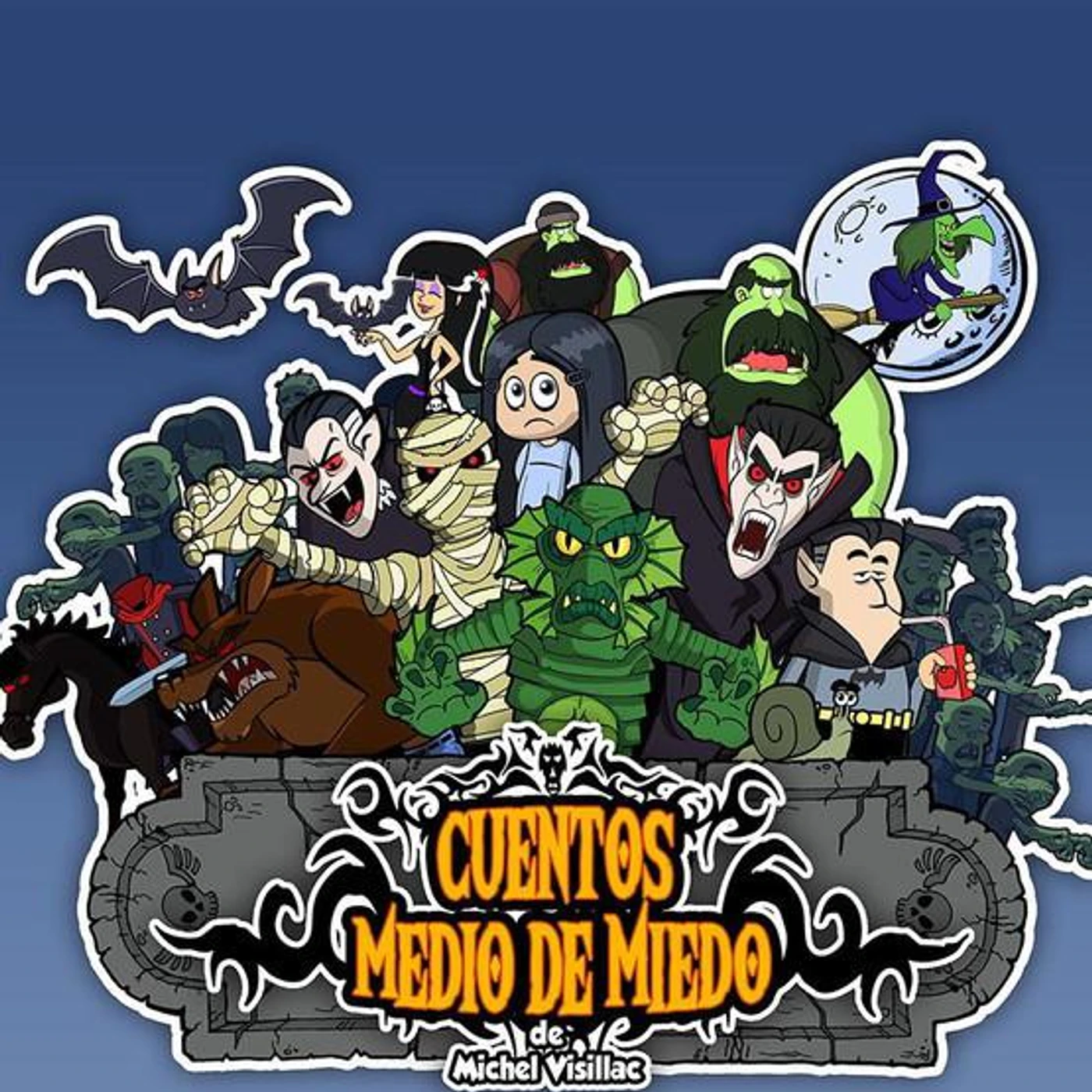 Cuentos Medio de Miedo de Michel Visillac