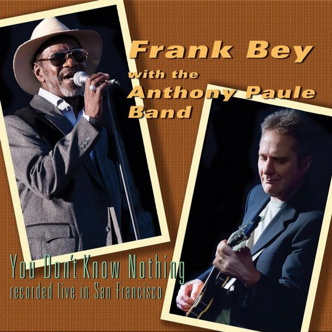Frank Bey & The Anthony Paule Band Brand Page