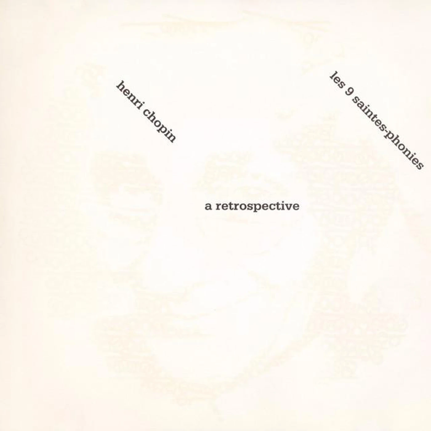 Henri Chopin Brand Page