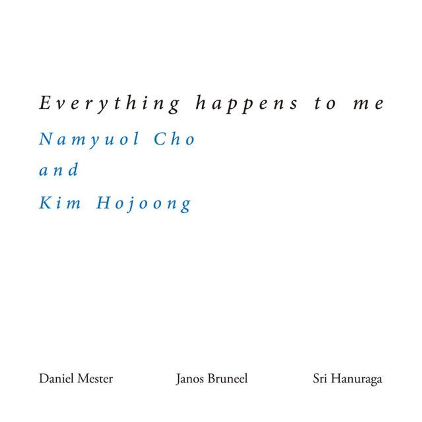 Namyuol Cho & Kim Hojoong Brand Page
